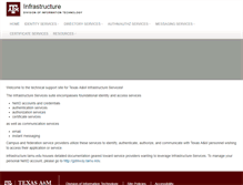 Tablet Screenshot of infrastructure.tamu.edu