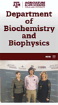 Mobile Screenshot of biochemistry.tamu.edu