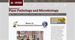 Desktop Screenshot of plantpathology.tamu.edu