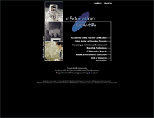 Tablet Screenshot of eeducation.tamu.edu