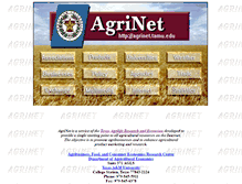 Tablet Screenshot of agrinet.tamu.edu