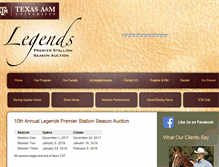 Tablet Screenshot of legends.tamu.edu