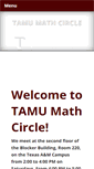 Mobile Screenshot of mathcircle.tamu.edu