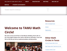 Tablet Screenshot of mathcircle.tamu.edu