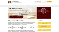 Desktop Screenshot of itaccessibility.tamu.edu