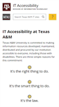 Mobile Screenshot of itaccessibility.tamu.edu