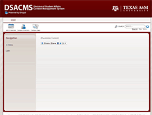 Tablet Screenshot of dsacms.tamu.edu