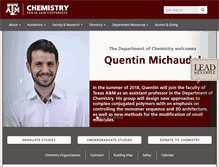 Tablet Screenshot of chem.tamu.edu