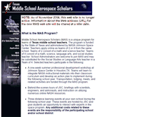 Tablet Screenshot of aerospacescholars.tamu.edu