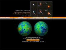 Tablet Screenshot of cosmology.tamu.edu