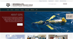 Desktop Screenshot of gerg.tamu.edu