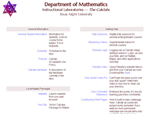 Tablet Screenshot of calclab.math.tamu.edu