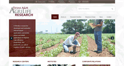 Desktop Screenshot of agriliferesearch.tamu.edu