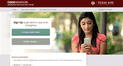 Desktop Screenshot of codemaroon.tamu.edu