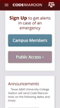 Mobile Screenshot of codemaroon.tamu.edu