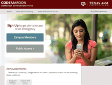 Tablet Screenshot of codemaroon.tamu.edu