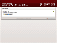 Tablet Screenshot of apartments.tamu.edu