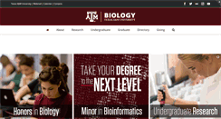 Desktop Screenshot of bio.tamu.edu