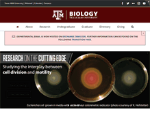 Tablet Screenshot of bio.tamu.edu