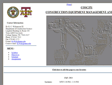 Tablet Screenshot of cosc351.tamu.edu