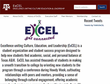 Tablet Screenshot of excel.tamu.edu
