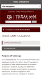 Mobile Screenshot of catalog.tamu.edu