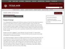 Tablet Screenshot of catalog.tamu.edu