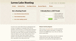 Desktop Screenshot of lavonlakehunting.tamu.edu