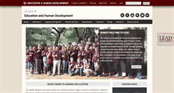 Desktop Screenshot of education.tamu.edu