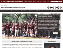 Tablet Screenshot of education.tamu.edu