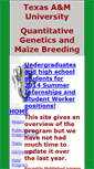 Mobile Screenshot of maizeandgenetics.tamu.edu