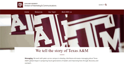 Desktop Screenshot of marcomm.tamu.edu