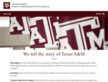 Tablet Screenshot of marcomm.tamu.edu