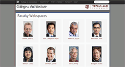 Desktop Screenshot of faculty.arch.tamu.edu