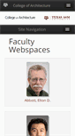 Mobile Screenshot of faculty.arch.tamu.edu