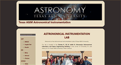 Desktop Screenshot of instrumentation.tamu.edu
