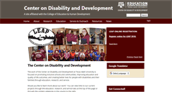Desktop Screenshot of cdd.tamu.edu