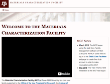 Tablet Screenshot of mcf.tamu.edu