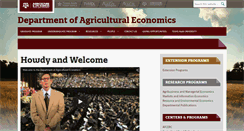 Desktop Screenshot of agecon.tamu.edu