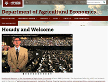 Tablet Screenshot of agecon.tamu.edu