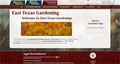 Desktop Screenshot of easttexasgardening.tamu.edu