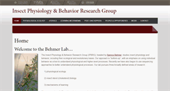 Desktop Screenshot of behmerlab.tamu.edu