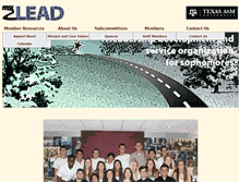 Tablet Screenshot of lead.tamu.edu