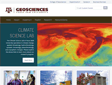Tablet Screenshot of climatology.tamu.edu
