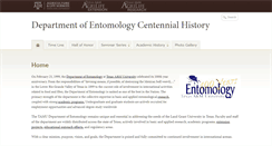 Desktop Screenshot of entohistory.tamu.edu