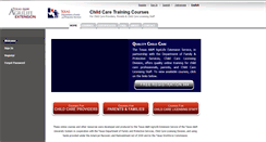 Desktop Screenshot of infanttoddler.tamu.edu