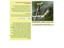 Tablet Screenshot of hortipm.tamu.edu