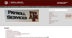 Desktop Screenshot of payroll.tamu.edu
