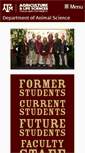 Mobile Screenshot of animalscience.tamu.edu
