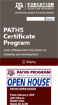Mobile Screenshot of paths.tamu.edu